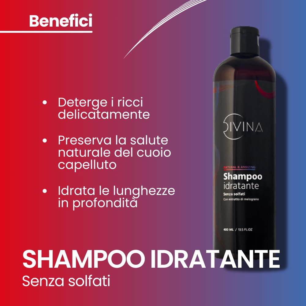 Kit definición suavizante para cabello ondulado, rizado, súper rizado, afro Natural&Amazing de DIVINA BLK