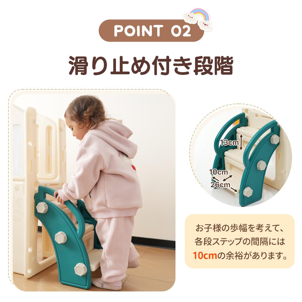 Amazon | OSJ すべり台 お絵描きボード 1歳 5歳 組立簡単 壁掛け収納  