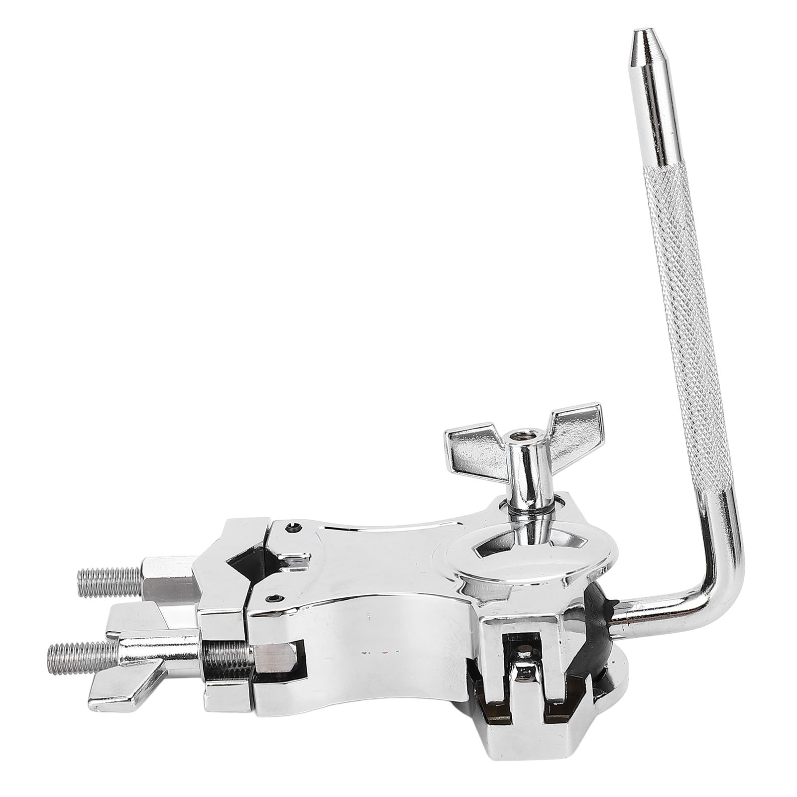 Support de Cloche à Tige en L en Acier Inoxydable, Pince de Tambour Réglable pour Musiciens et Artistes