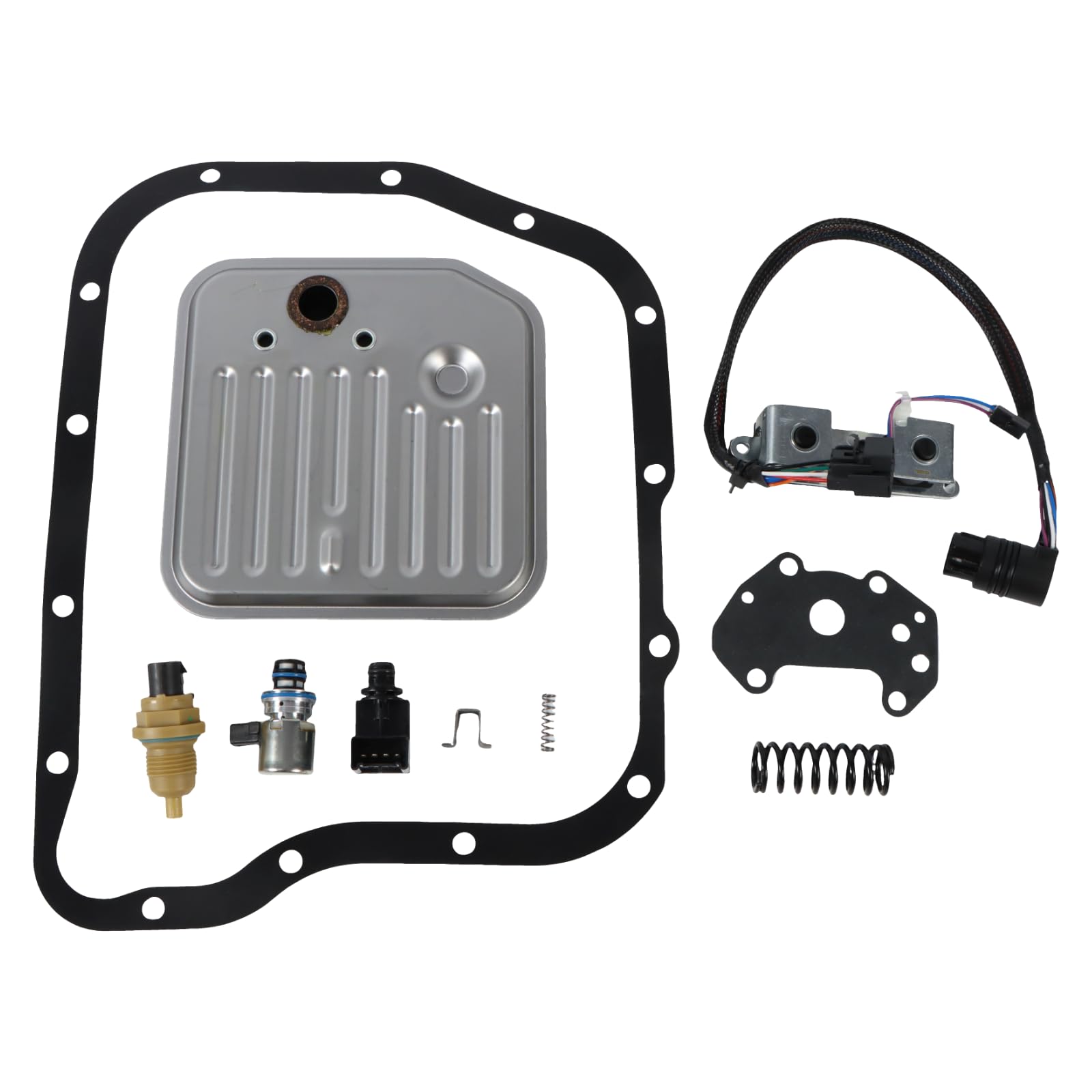 Photo 1 of INGKAN A500 A518 A618 46RE 47RE 48RE Transmission Filter Kit Solenoid Sensor Set Fits for Ram 1500 2500 3500 Dakota Durango Grand Cherokee Jeep Chrysler 2000-up A500 A518 A618 46RE 47RE 48RE 42RE 44RE