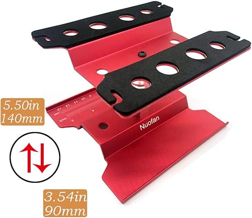 Miniatura 3 de Soporte de trabajo de coche RC para reparación de aluminio estación de trabajo de rotación de 360 grados con bandeja de tornillo para escala 110 112