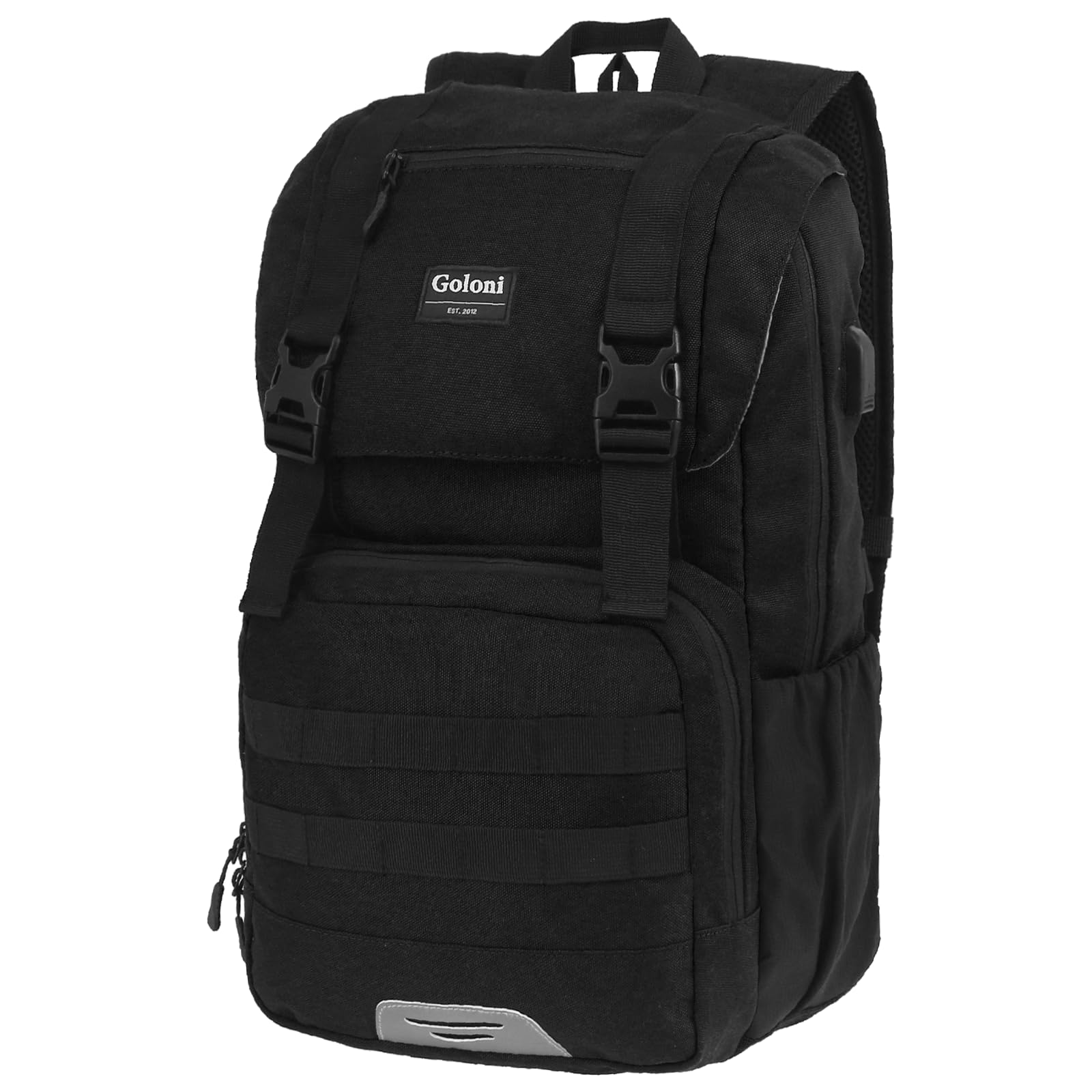 Travel Laptop Canvas Backpack Business Anti Theft Slim Durable with USB Charging Port, Water Resistant College School Computer Bag Gifts for Men & Women Fits 15.6 Inch Notebook