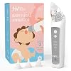 HEYVALUE Nasal Aspirator for Baby, Electric Baby Nose Sucker, Automatic Nose Cleaner with 3 Silicone Tips, Adjustable Suction Level and Music Soothing Function