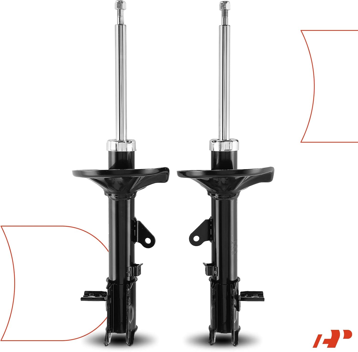 A-Premium Rear Shock Absorber Strut Assembly Compatible with Hyundai Tiburon 2003-2008, 2-PC Set