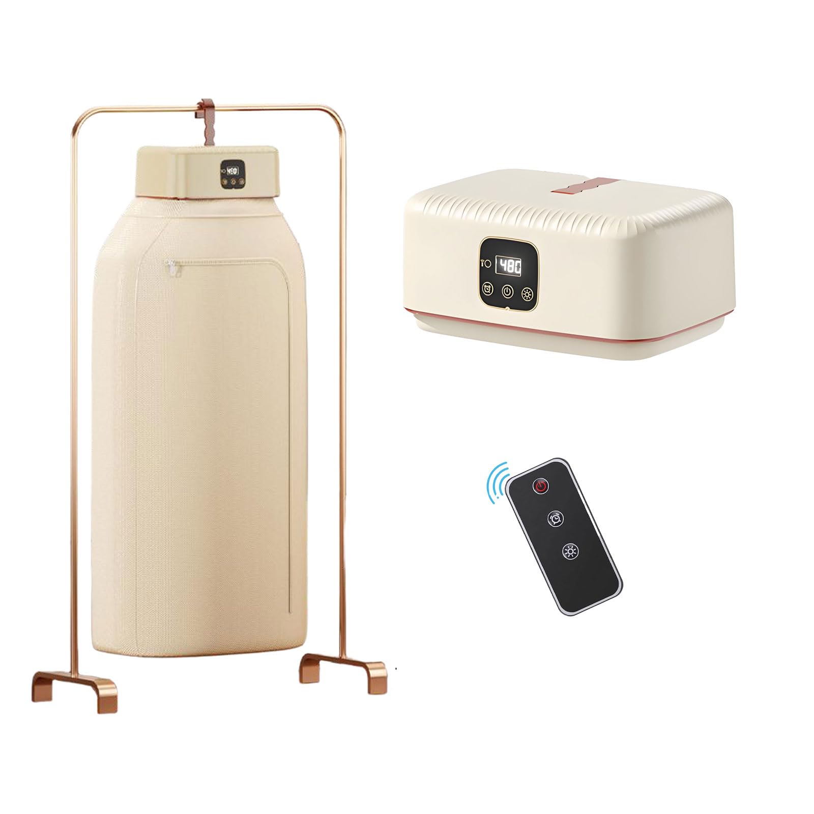 FYFTAK Portable dryer - suitable for apartments, RVs, travel, and dormitories, mini/compact dryer with adjustable timer, quiet and fast, worry free settings, 600W