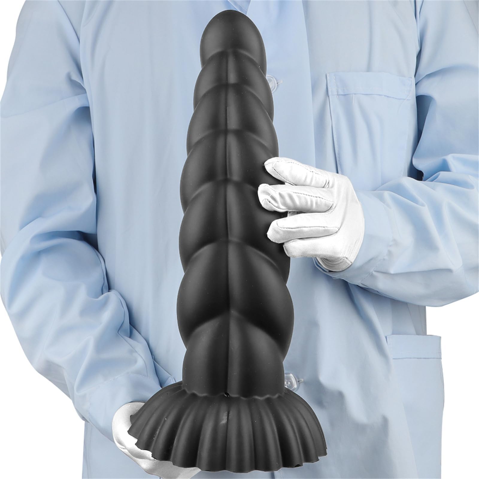 Dildo Anale a Spirale Enorme Dildo Realistico 37,5 Cm XXL Extra Grande Buttplug con Ventosa Dildo Mostruoso Massaggio alla Prostata Masturbatore Vaginale Plug Anale in Silicone