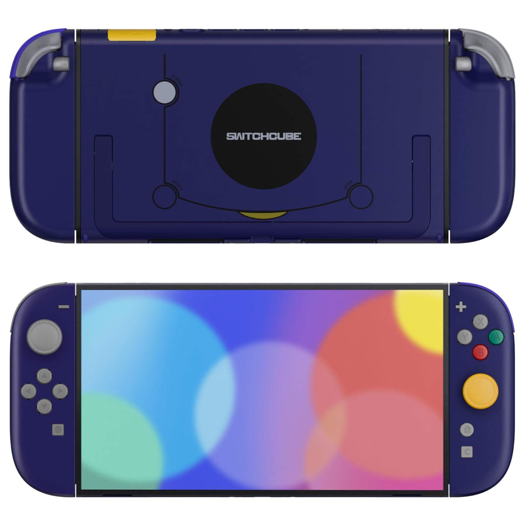 eXtremeRate DIY-Ersatz Full Gehäuse & Tasten für Nintendo Switch 2 Konsole, Deluxe Version Custom Faceplate/Rückplatte/Joy Con Shell Set