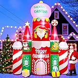 🦌 Resistente al agua y duradero: este castillo de dulces hinchable de Navidad está hecho de materiales de primera calidad para garantizar la seguridad y la durabilidad. Nuestra decoración inflable es resistente al agua y se puede exhibir con viento, nieve y lluvia sin preocupaciones. Pero para conservarlo mejor, no recomendamos usarlo al aire libre cuando hace mucho viento y llueve.
