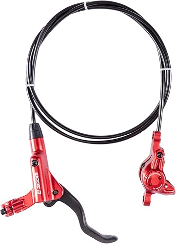 Miniatura 9 de BUCKLOS MTB Hydraulic Disc Brakes Set, Mountain Bike Left Front 800mm Right Rear 1450mm Brake Aluminum Alloy Levers with Calipers PMis Adapter Fit