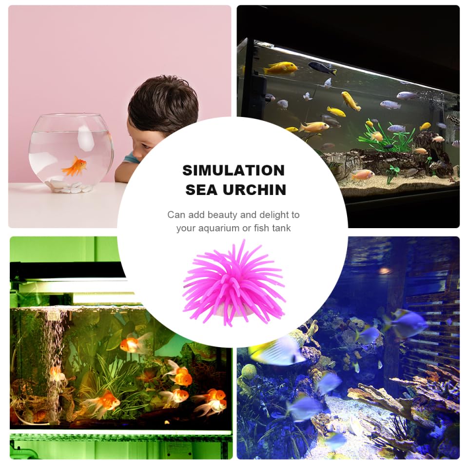 FOMIYES Simulated Sea Urchin Aquarium Coral Ornament with Weighted Base - Image 4