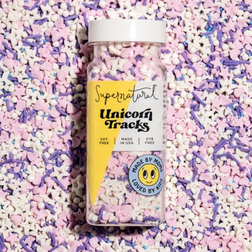 Image of Supernatural Unicorn Tracks Sprinkles, Dye-Free Vegan Confetti Mix, 3oz