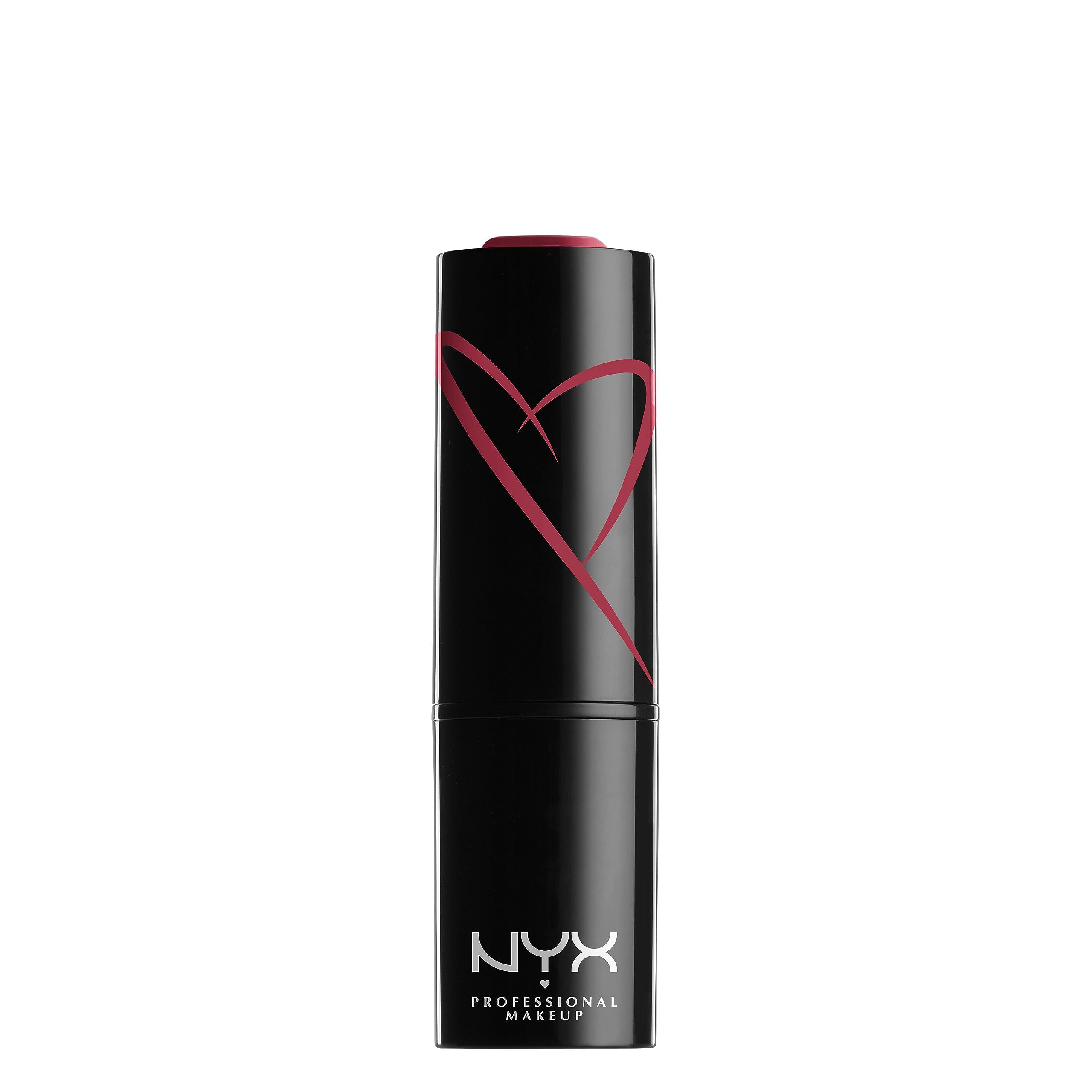 NYX PROFESSIONAL MAKEUPShout Loud Satin Lipstick, Ultra-Saturated Colour, Vegan Formula, Love Is A Drug