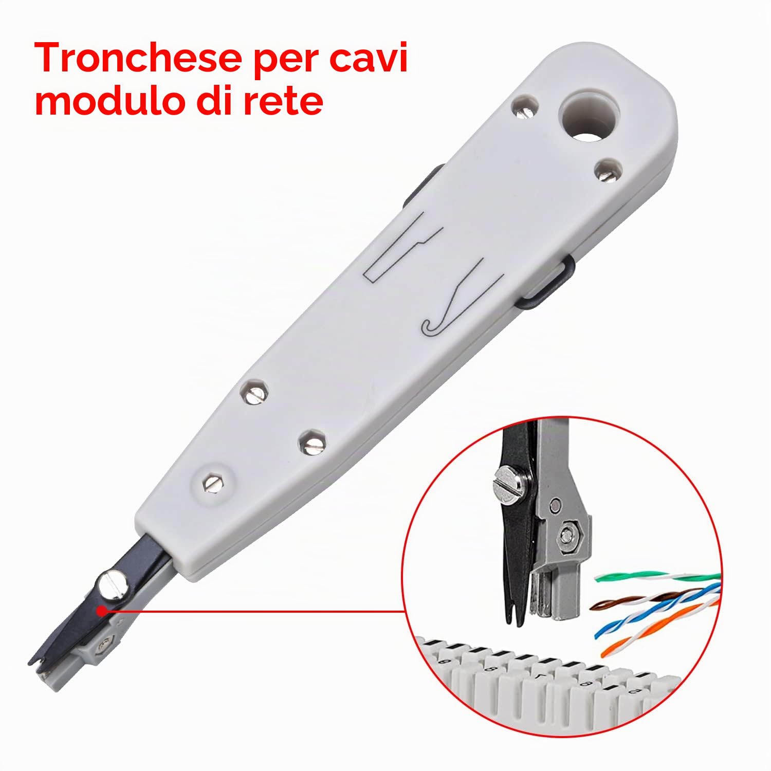 Preciva RJ45 RJ11 Kit di Rete Professionale 97 in 1 Crimpatrice Cavi Ethernet LAN Tester