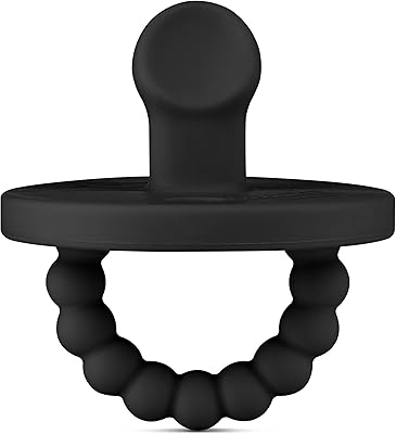 Ryan & Rose Cutie PAT Pacifier Teether (Slant, Black)