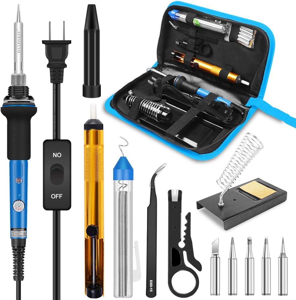 Soldering Iron, Soldering Iron Kit Electronics, 60W Adjustable