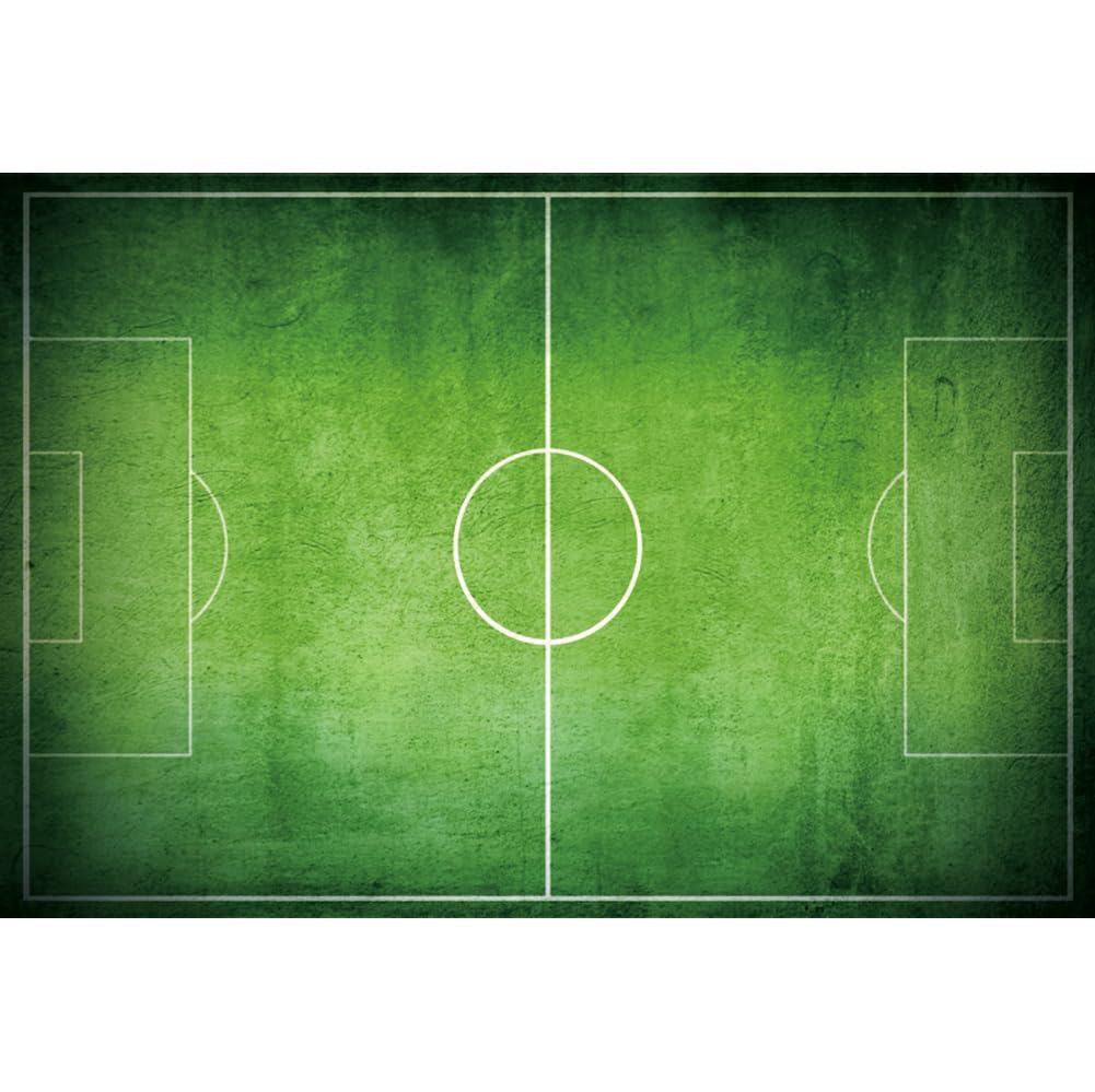 Soccer Field Backdrop 6x4ft Fabric Kids Soccer Birthday Party Decoration Baby Shower Backdrop School Soccer Games Pictures Soccer Cake Smash