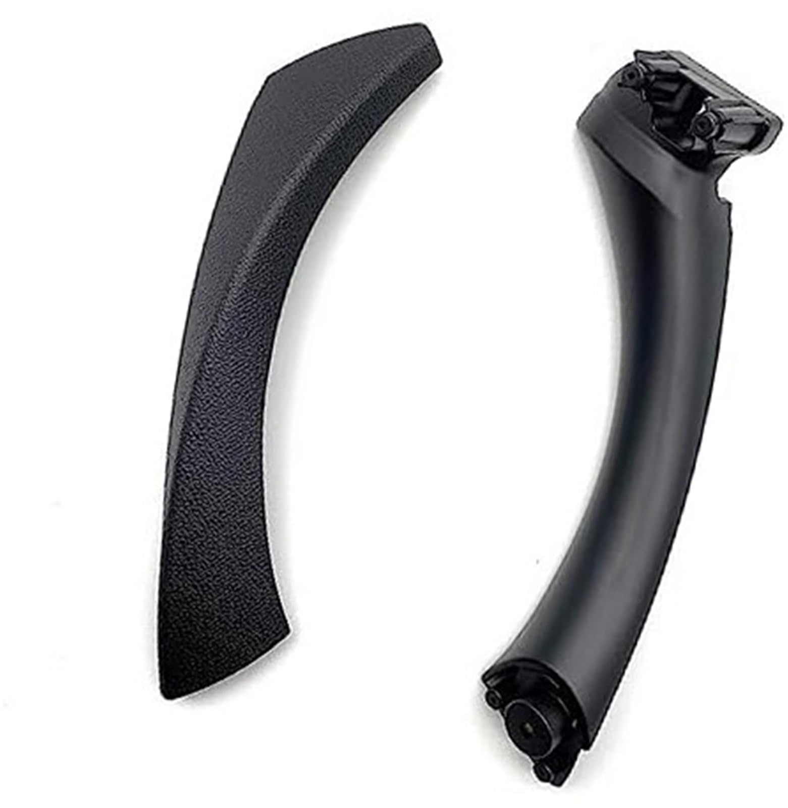 Pizgear Black One The Left Car Inner Handle Cover Car Inner Interior Door Handle 51419150340 Panel, For Bmw E90 E91 3-Series Sedan Pull Trim Cover 51417230850 51419150335(Black One The Left)