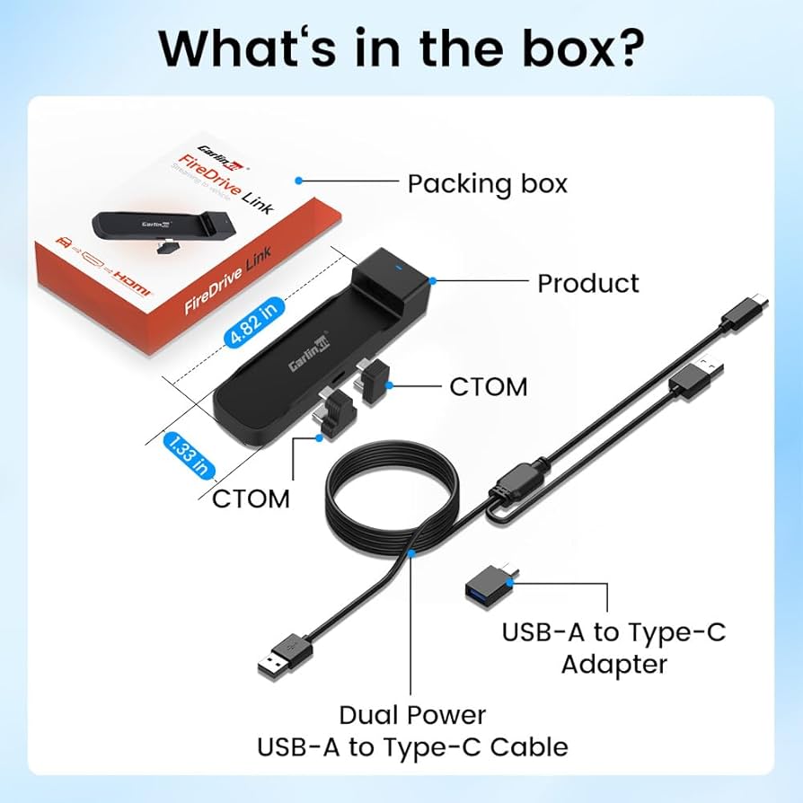 Amazon.com: Carlinkit FireDrive Link - Convert Wired CarPlay