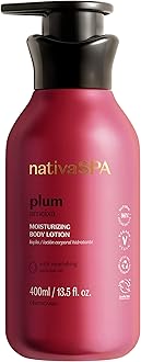 Nativa SPA by O Boticário, Plum Moisturizing Body Lotion, Fragranced Moisturizer Enriched with Purified Quinoa Drops to Boost Hydration, 13.5 Ounce