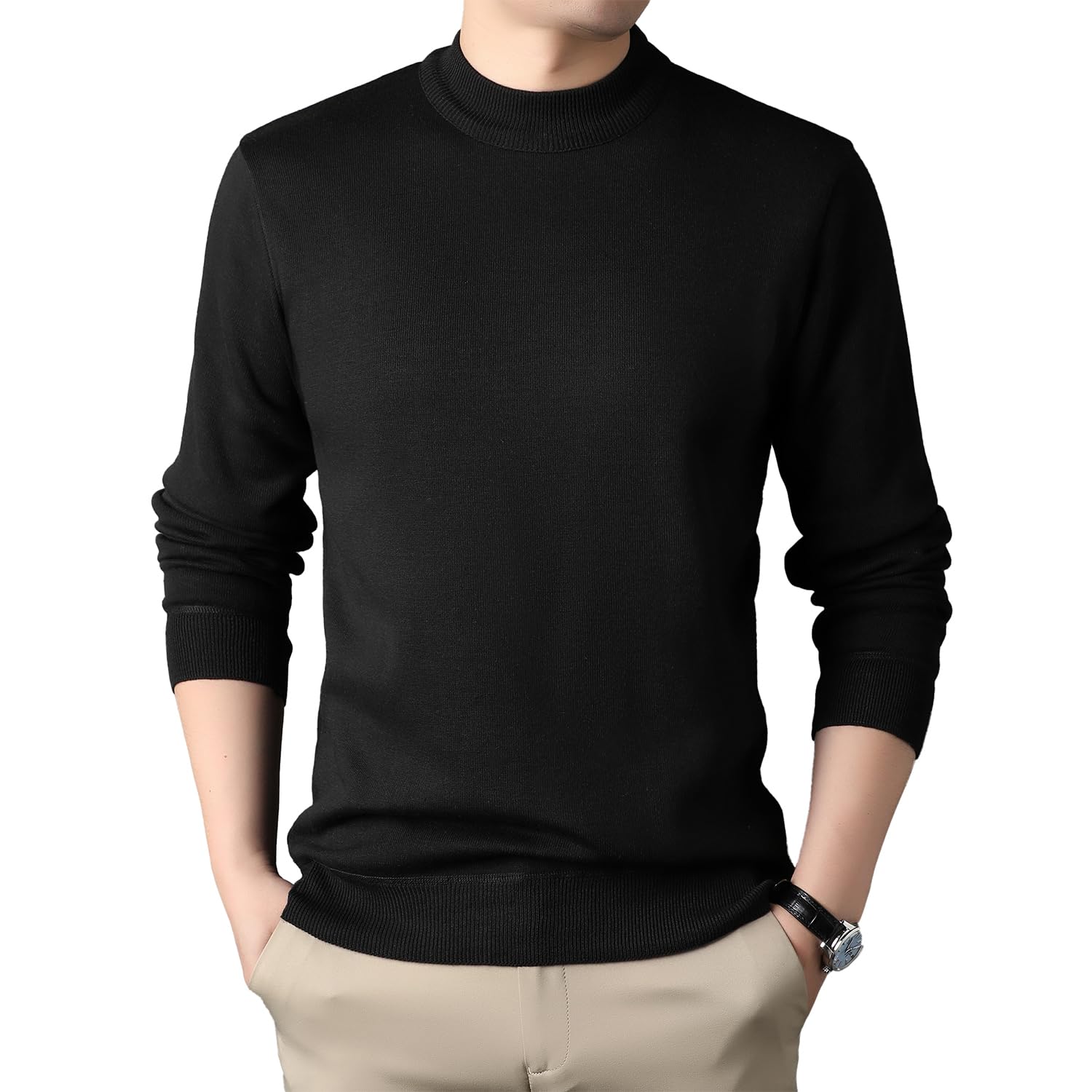 ウール　モックタートルネックセーター TOMORROWLAND トゥモローランド スーパーファインメリノウール