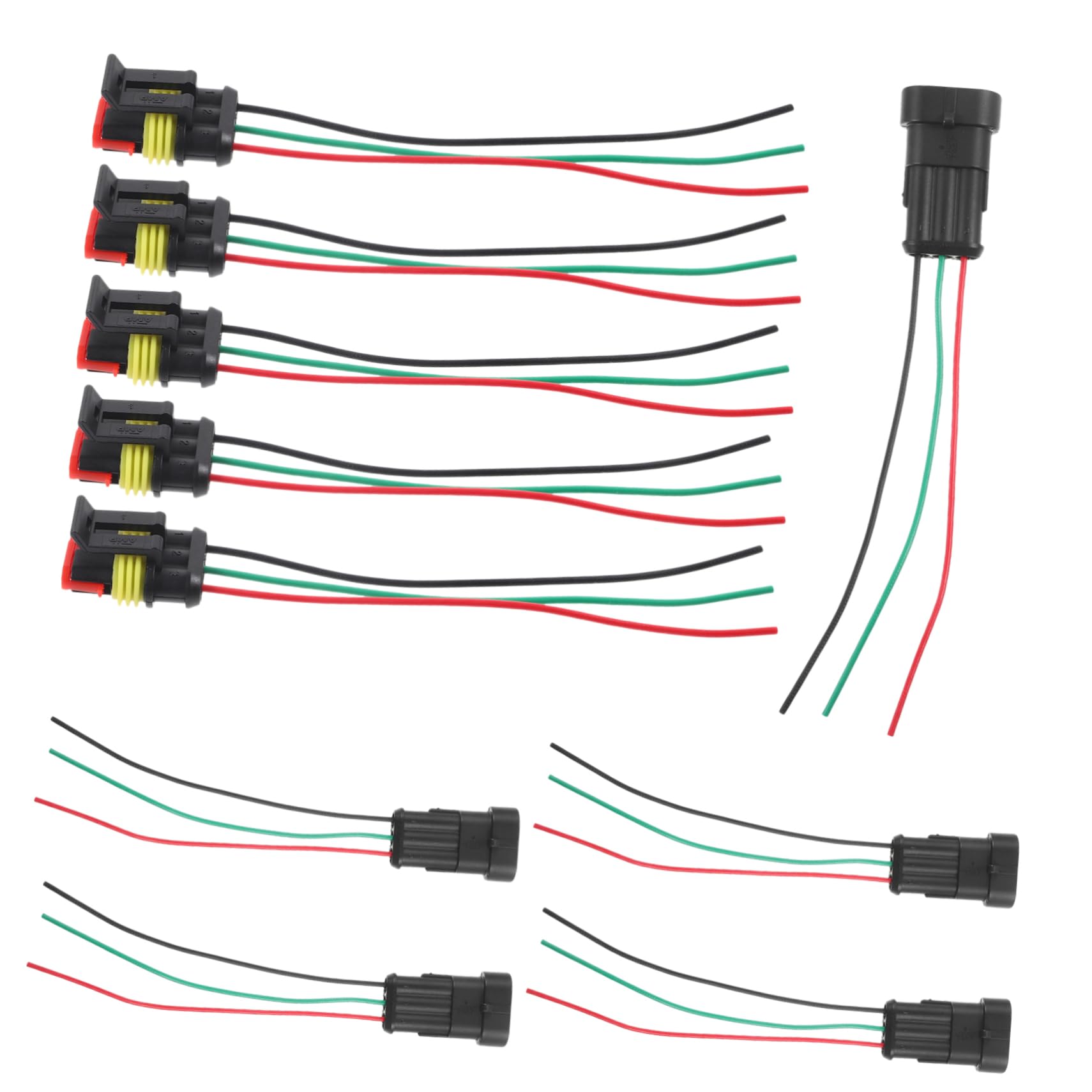 GLEAVI 15pares Rápido Para Automóviles Adaptador De Para Conectores De Cables Compatible Múltiples Vehículos