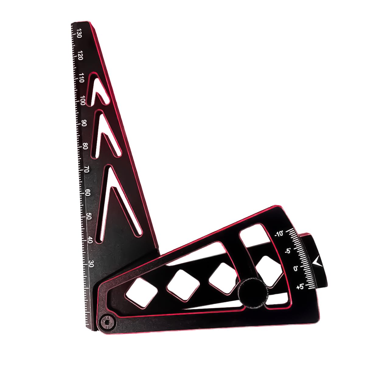 Règle de hauteur réglable pour voiture RC, outil d'alignement universel pour modèles de chenilles RC 1/10, 1/8 et 1/7, noir et rouge
