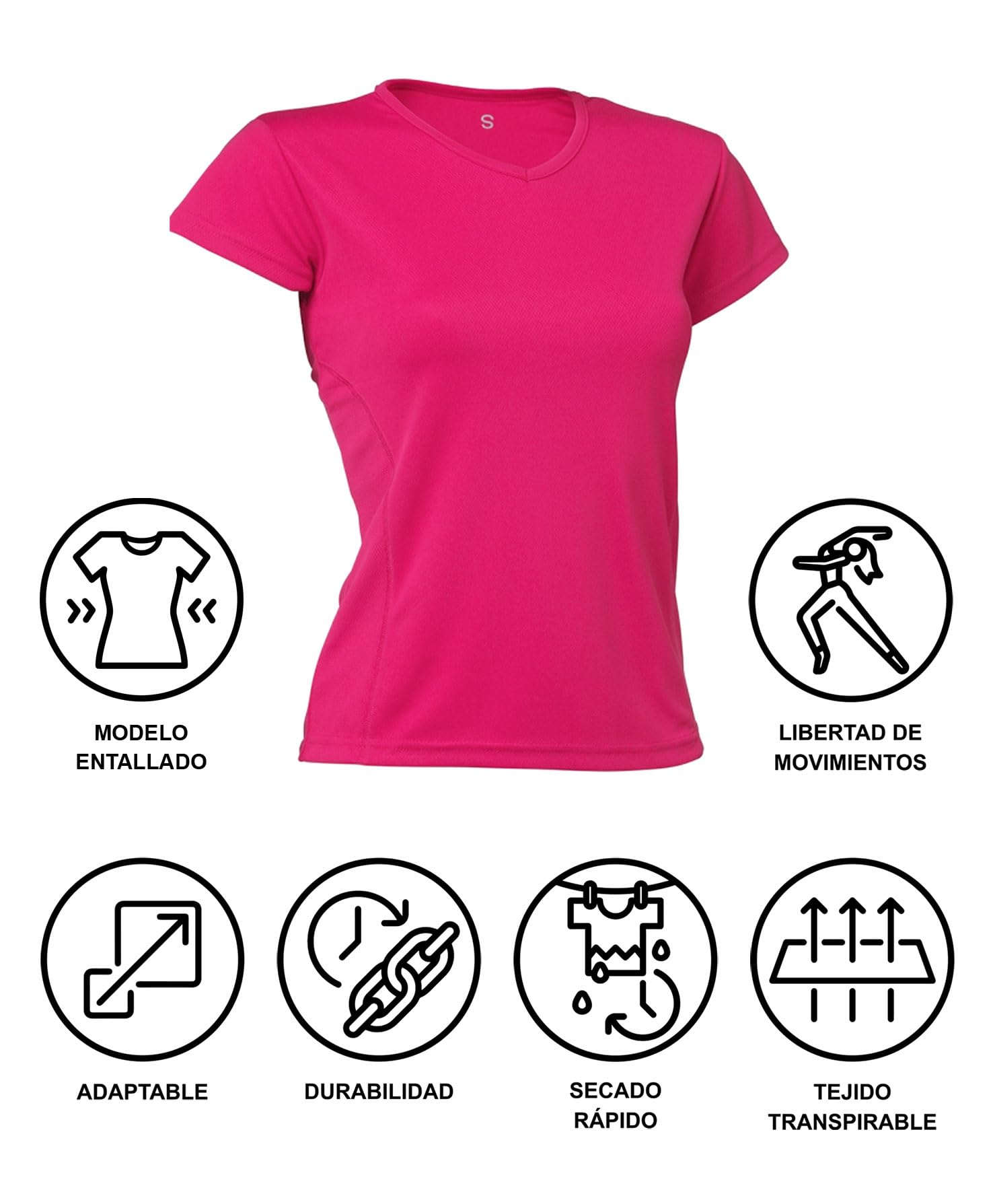 Asioka Camiseta Deportiva técnica niña Maga Corta