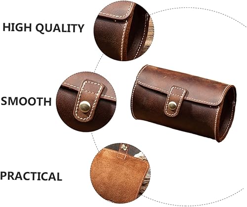 Vista 8 de Holibanna 3 unids 2 caja de reloj de viaje caja reloj soporte reloj reloj vitrina relojes para hombre contenedor de almacenamiento reloj organizador