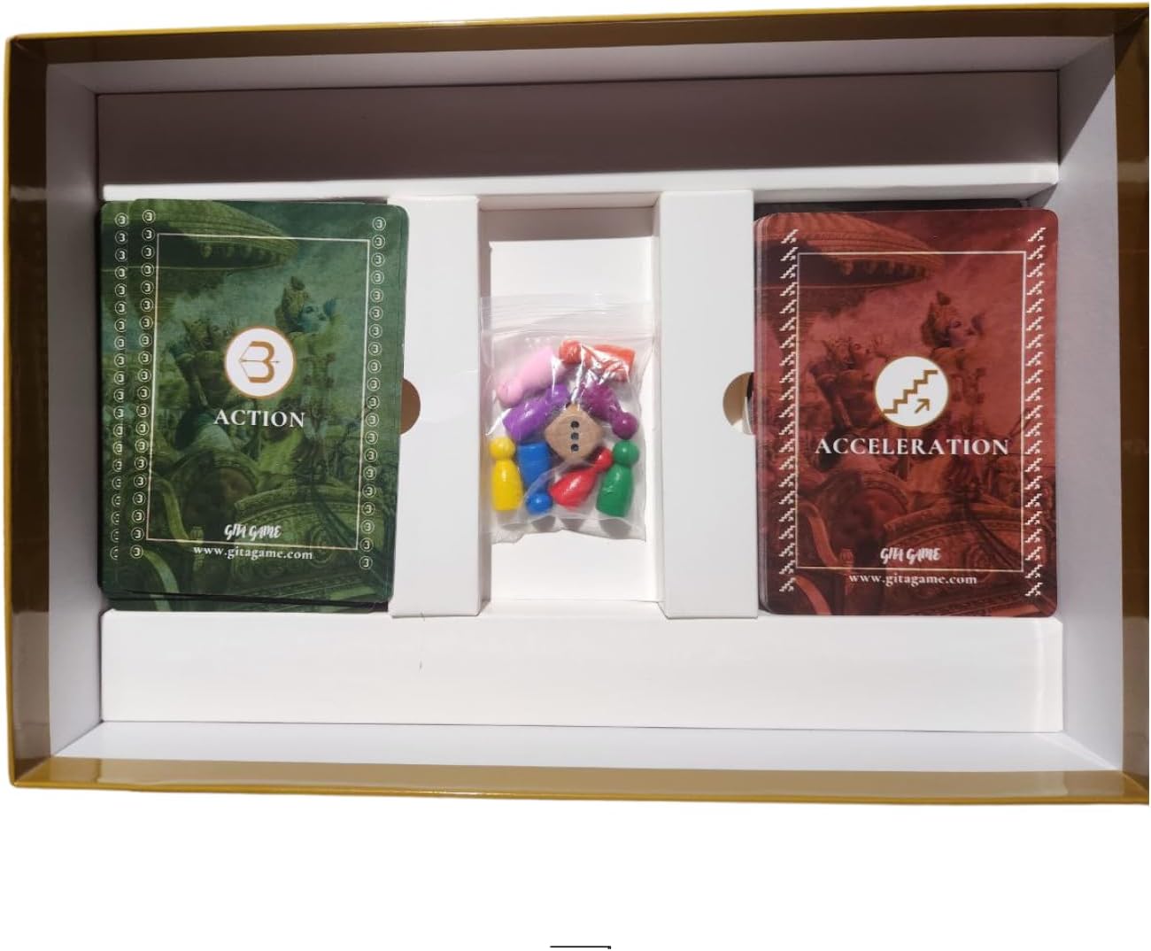 – Reflection & Meditation Cards for Self-Discovery | Transformational Mindfulness Game Inspired by Bhagavad Gita | Spiritual Guidance for Life Decisions | 1-8 Players