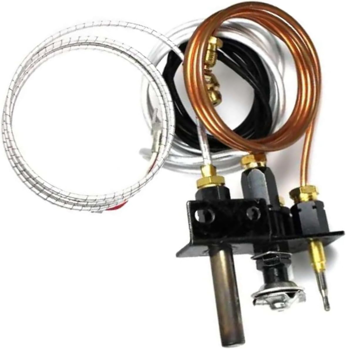 TECKEEN Brass Pilot Assembly Parts Fireplace Natural Gas Pilot Assembly for Lennox 69L17, 69L1701,904405, J4117, 108084-02
