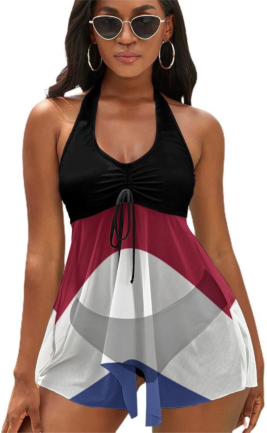 Womens 2 Piece Bikini Swimsuits Portugal Flag Retro Low Back Bathing Suits Bikini Two-Piece Swimsuits for Womens