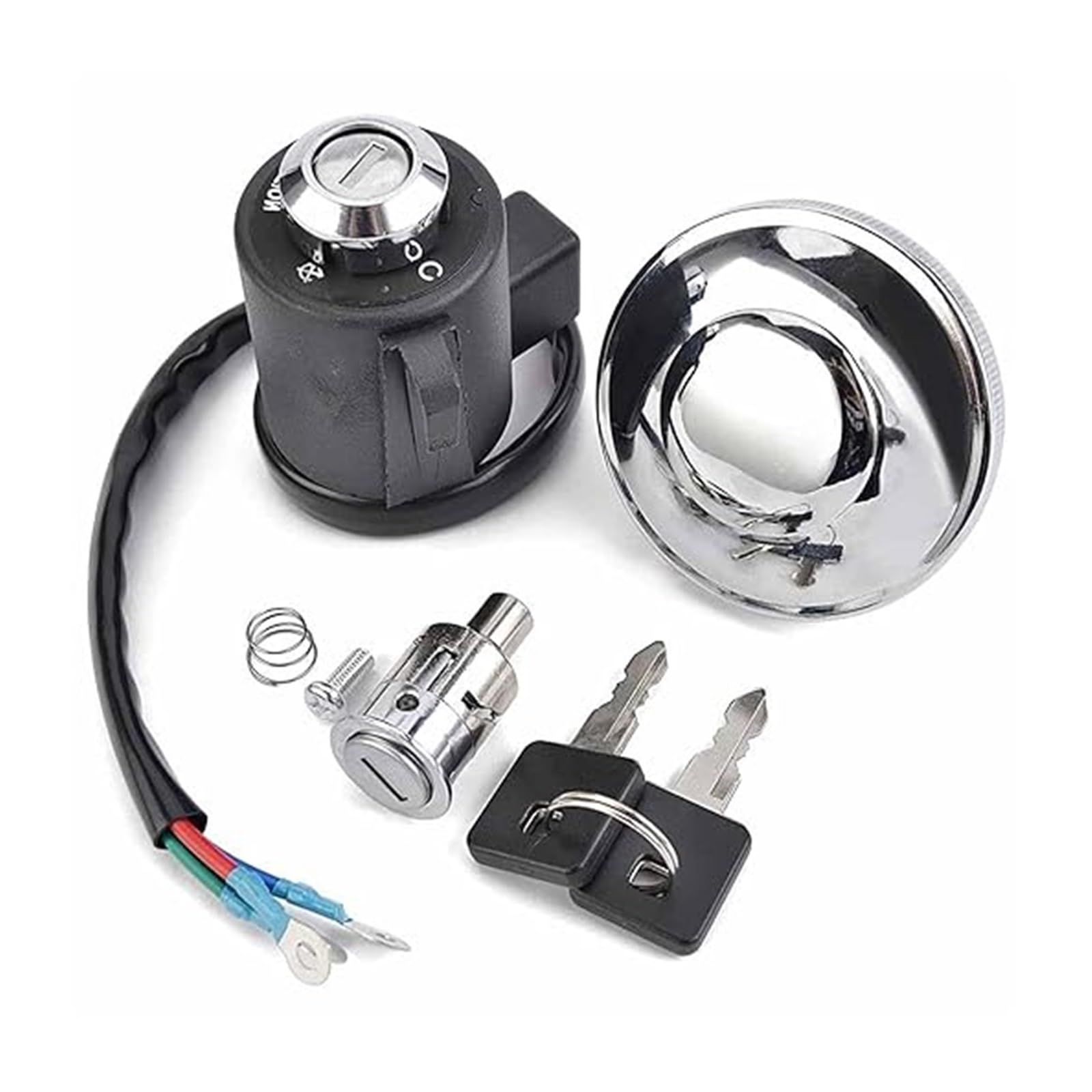 Cerradura De Encendido para XL883 para Sportster 883 1999-2005 61272-92C Interruptor Arranque Bloqueo Encendido Motocicleta Tapa Tanque Gasolina Combustible
