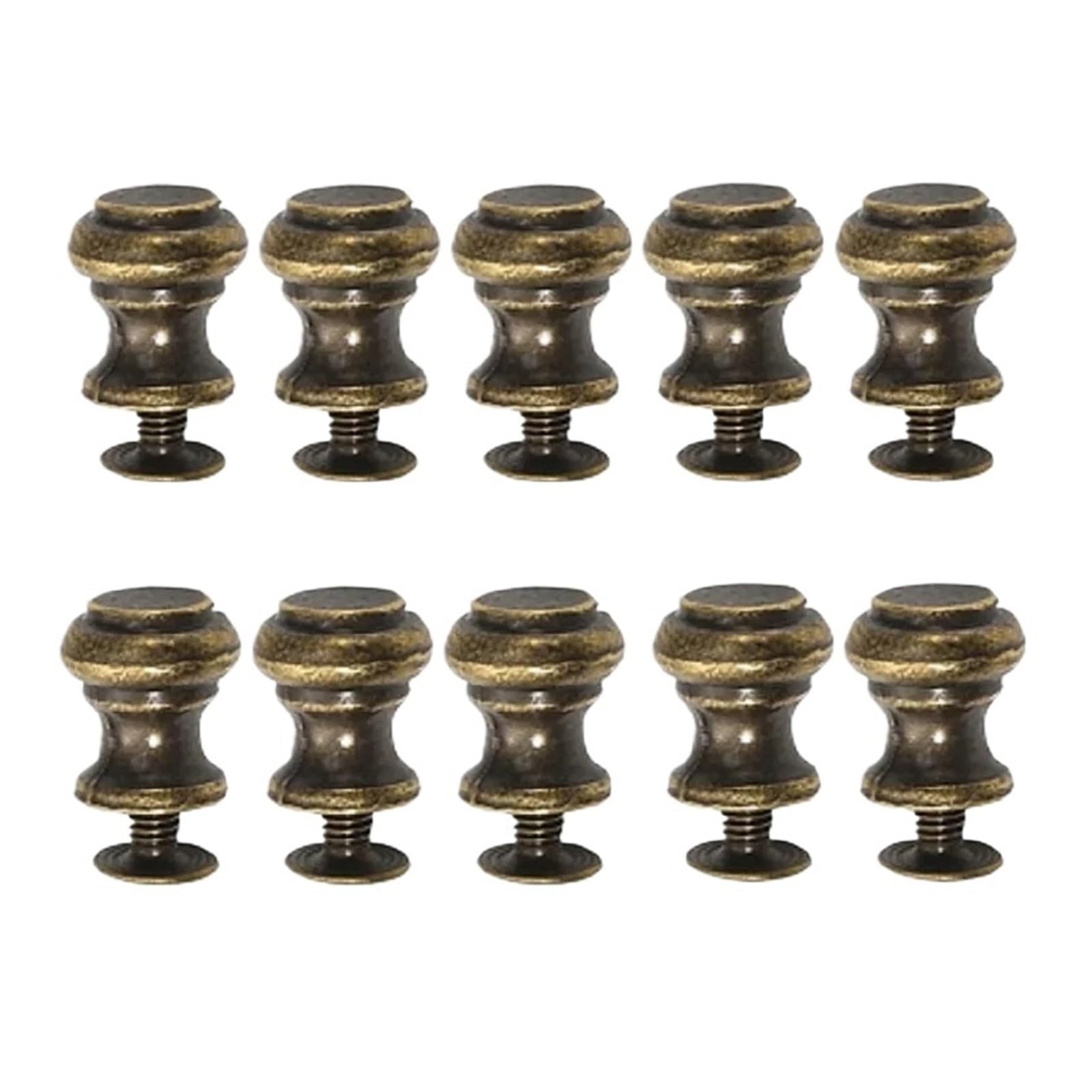 VAQROPNSHRG 10Pcs Mini Drawer Knobs Pull Handles with Screws for Cabinet Wardrobe, 10x11mm