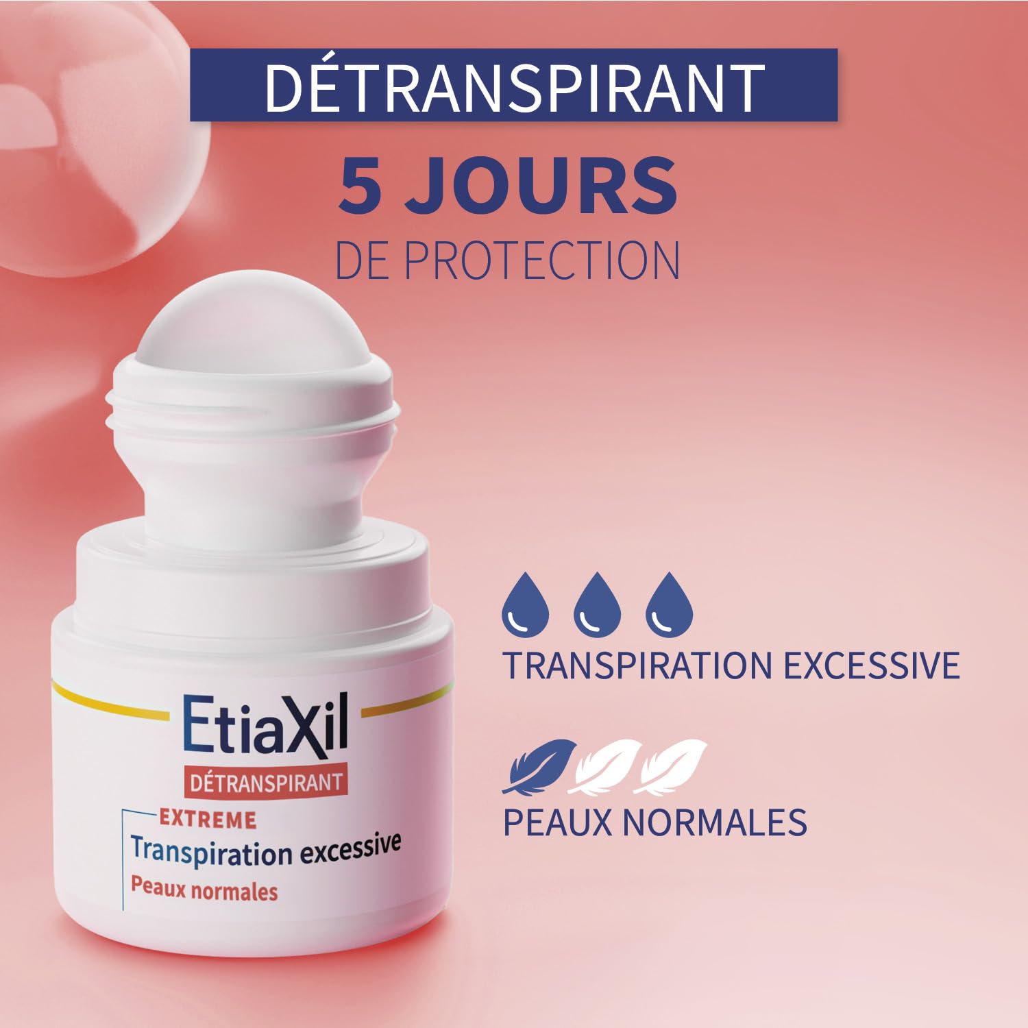 ETIAXIL - Deperspirant - Leczenie nadmiernego pocenia się - Pachy - Skóra normalna - 15 ml
