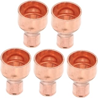 Healifty 4sets Strong Stability Welding Fitting Coupling Reducing Straight Connector for Refrigeration and Air Conditioning 5pcs*4