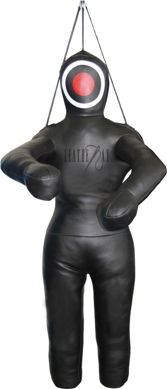 LEATHERAY MMA Jiu Jitsu Judo Punching Bag Grappling Dummy Black Canvas- 59 inches-Unfilled