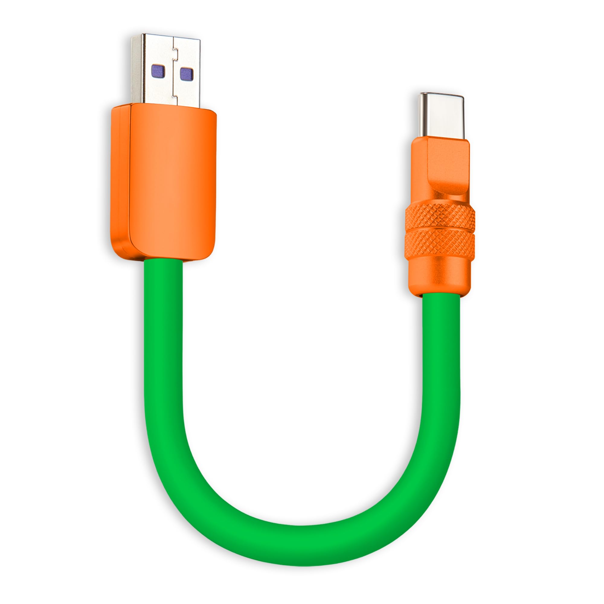 chubbycable Color Block Chubby 120W Short USB C Cable Power Bank Fast Charging Cable Silicone Charger Cord Compatible with iPhone 17-15 Series iPad,