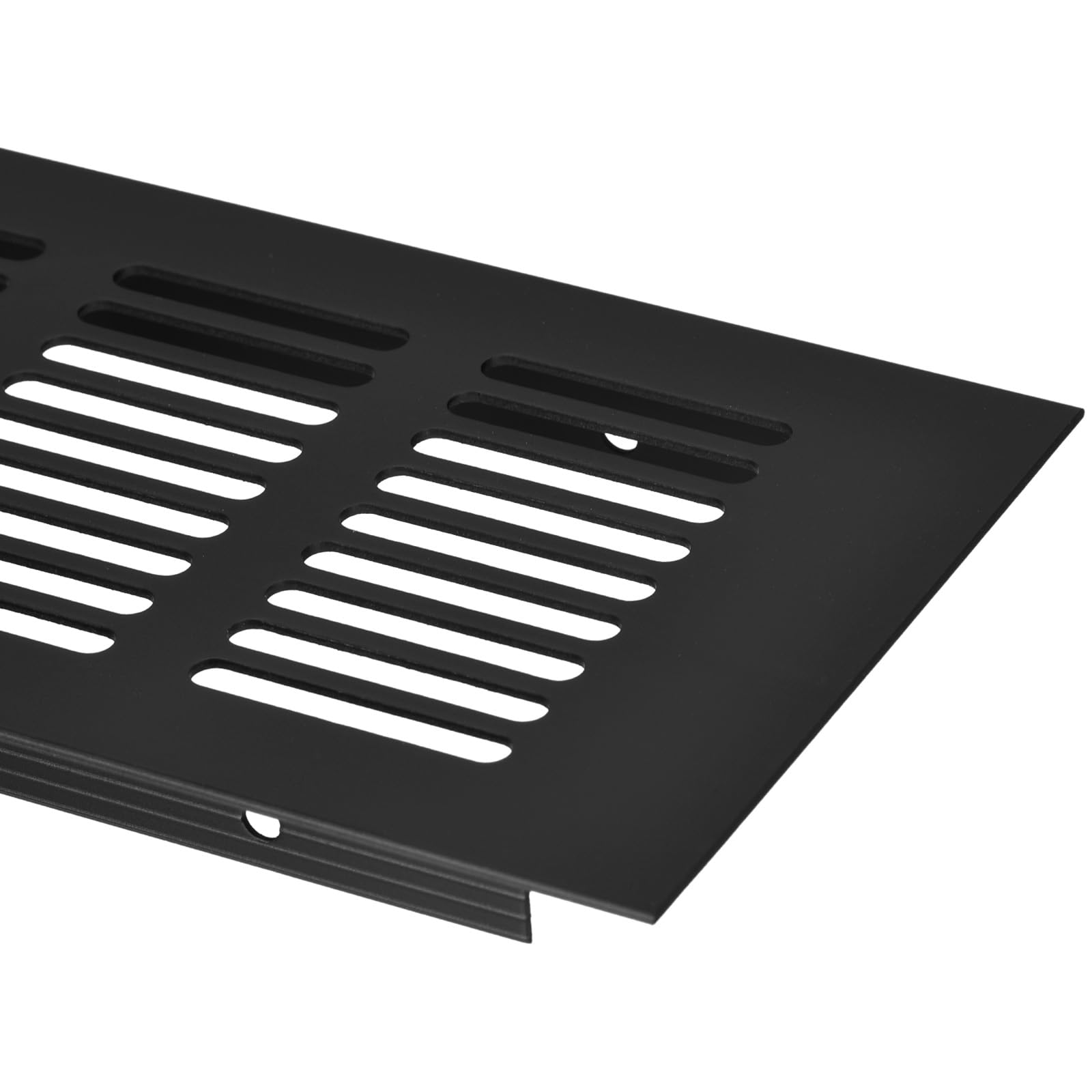 uxcell 1pcs Rectangle Ventilation Grille Aluminum Alloy Mesh Air Vent Cover Louvered Ventilation Cover for Cabinet Wardrobe Shoe Cabinet Closet 350x80mm / 13.78"x3.15" - Image 4