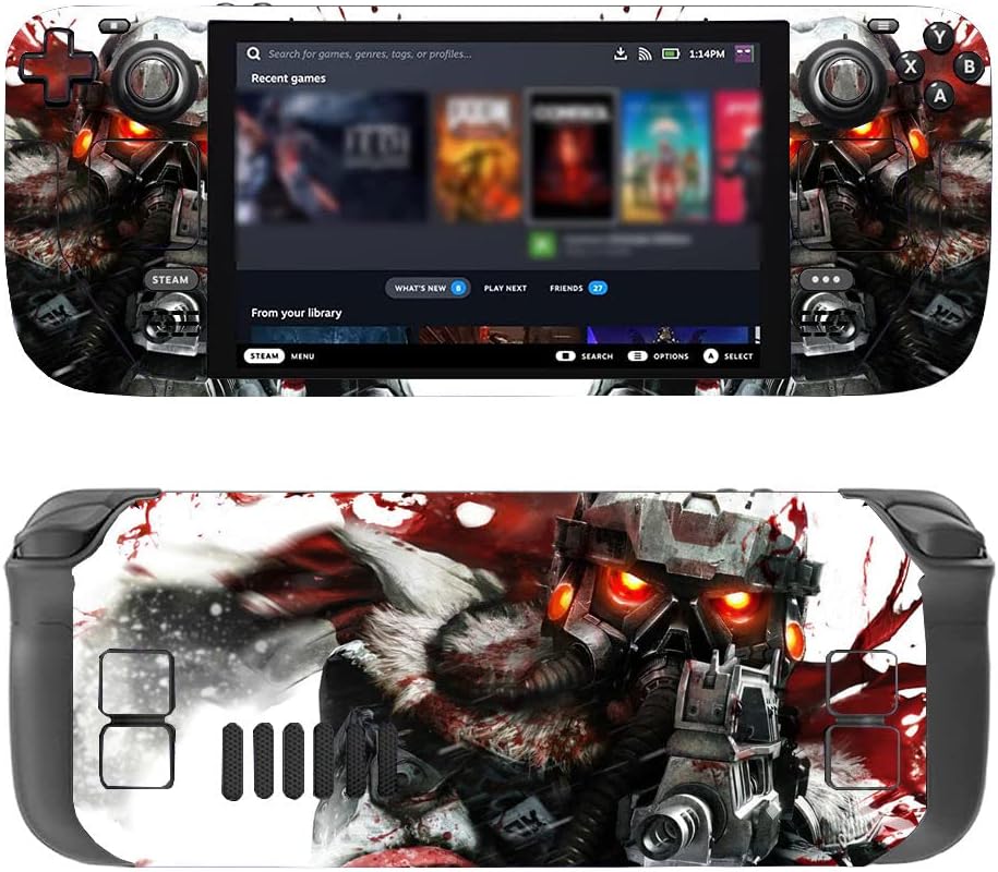 eWINNER Skin Sticker Compitable with Steam Deck Handheld Gaming/Protective Vinyl Decal Scratch Resistant Anti Fingerprint Removable Vinyl Wrap Cover Easy to Stick &Tear No Glue Residue (0042)
