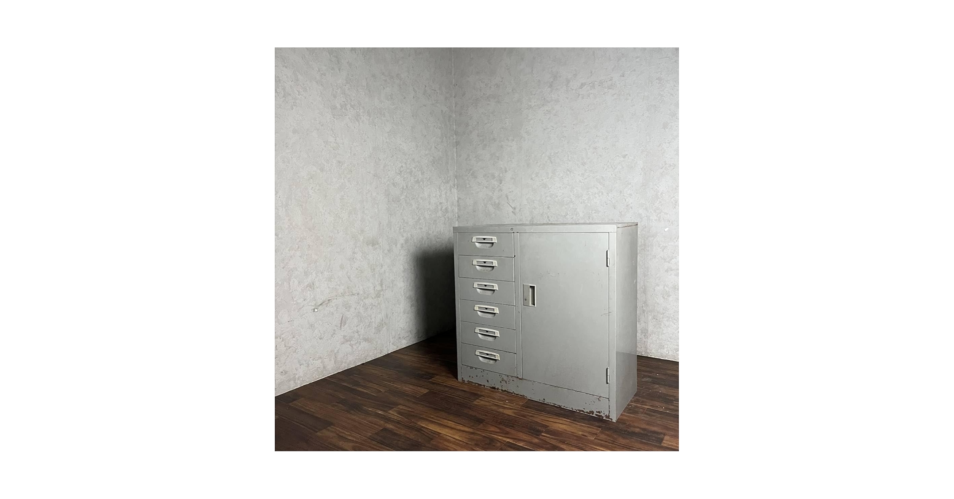 Amazon.co.jp: キャビネット スチール 書類ケース 昭和レトロ 鍵