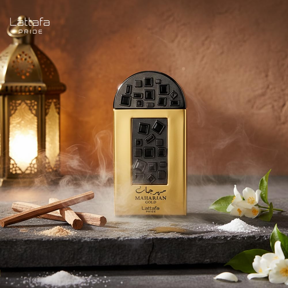 Amazon.com : Lattafa Perfumes Maharjan Gold for Unisex Eau de
