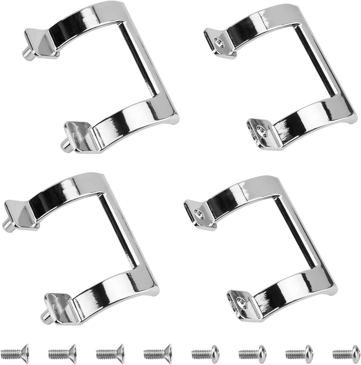 Shower Door Handle Replacement Set M 6158 2-Pack | Fit Tub Enclosure or Shower Doors in Chrome Color