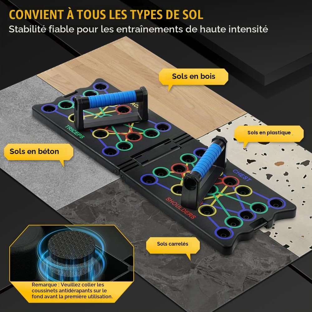 Flintronic 12/13/24/28 en 1 Planche Push up, Push Up Board Pliable, Planche a Pompe avec Poignées, Planche Pompe à Domicile Portable pour Pratiquer épaules, Poitrine, Entraînement Complet du Corps