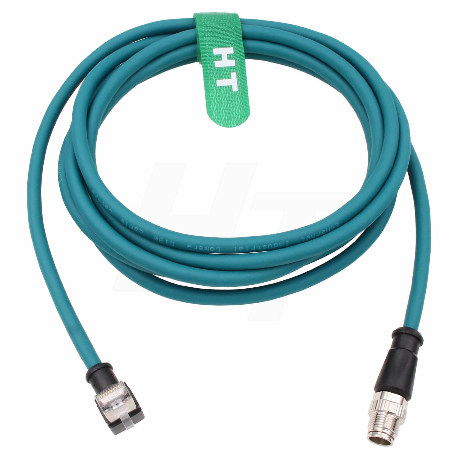 HangTon Cavo di rete Ethernet M12 8 pin codificato a X RJ45 CAT 6A per Cognex Keyence Basler Datalogic Microscan Sensor Automation PLC PC Router ad alta velocità 10 m