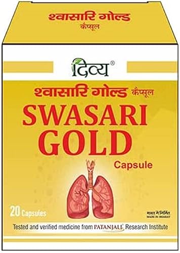 Patanjali Divya Swasari Gold 20 Cápsulas