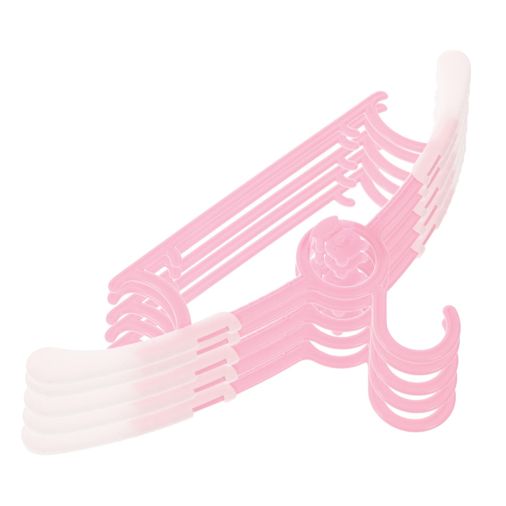 Garneck Adjustable Boys and Girls Hangers 5 Pack Small Pearl Hangers for Baby Toddler and Boys and Girls Space-Saving Clothes Nursery Clothes Organizers Plastic Child Closet Organizers