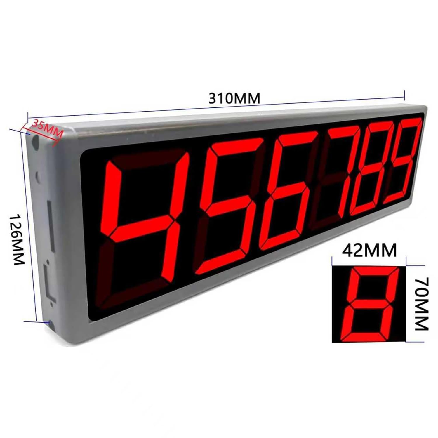 Contador digital con pantalla LED, distancia de inducción ajustable para aplicaciones de cinta transportadora y línea de producción