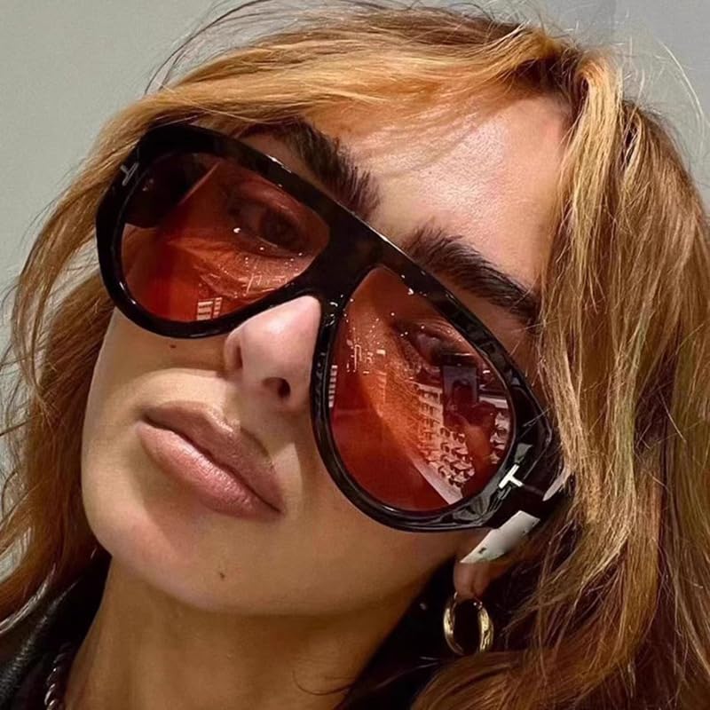 T-shaped large frame sunglasses pilot new toad fashion cross-border personality women's sunglasses3