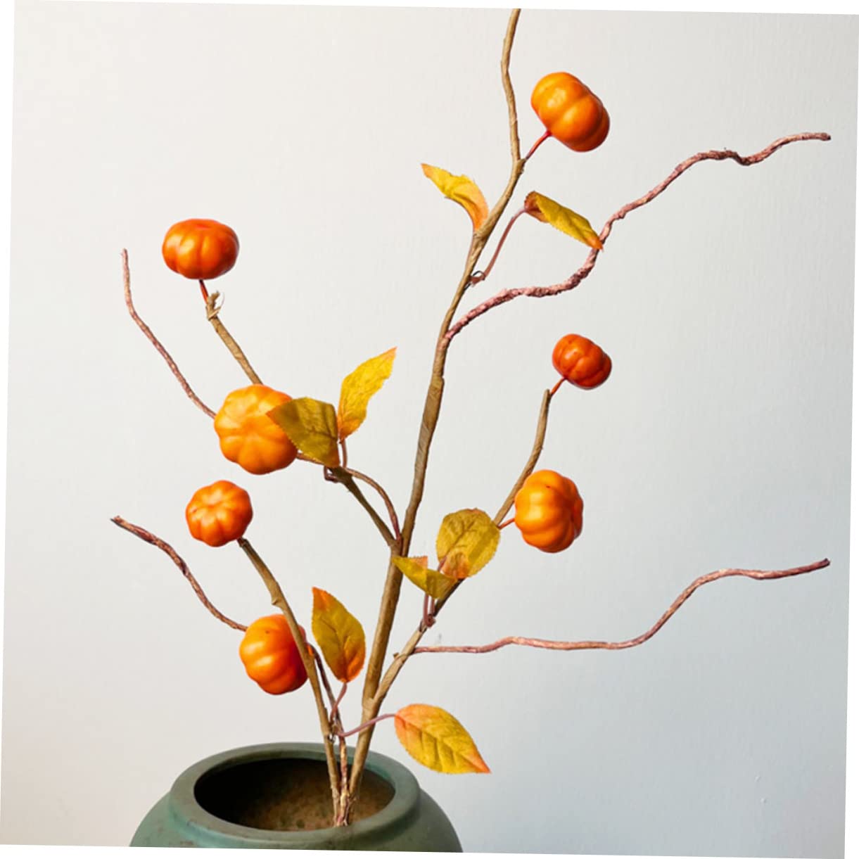 Alipis 6stücke Teiliges Künstliche Kürbiszweige Für Herbstdekoration Realistische Simulations-Pumpkin Branches Für Thanksgiving Und Halloween Deko Für Tischarrangements Und