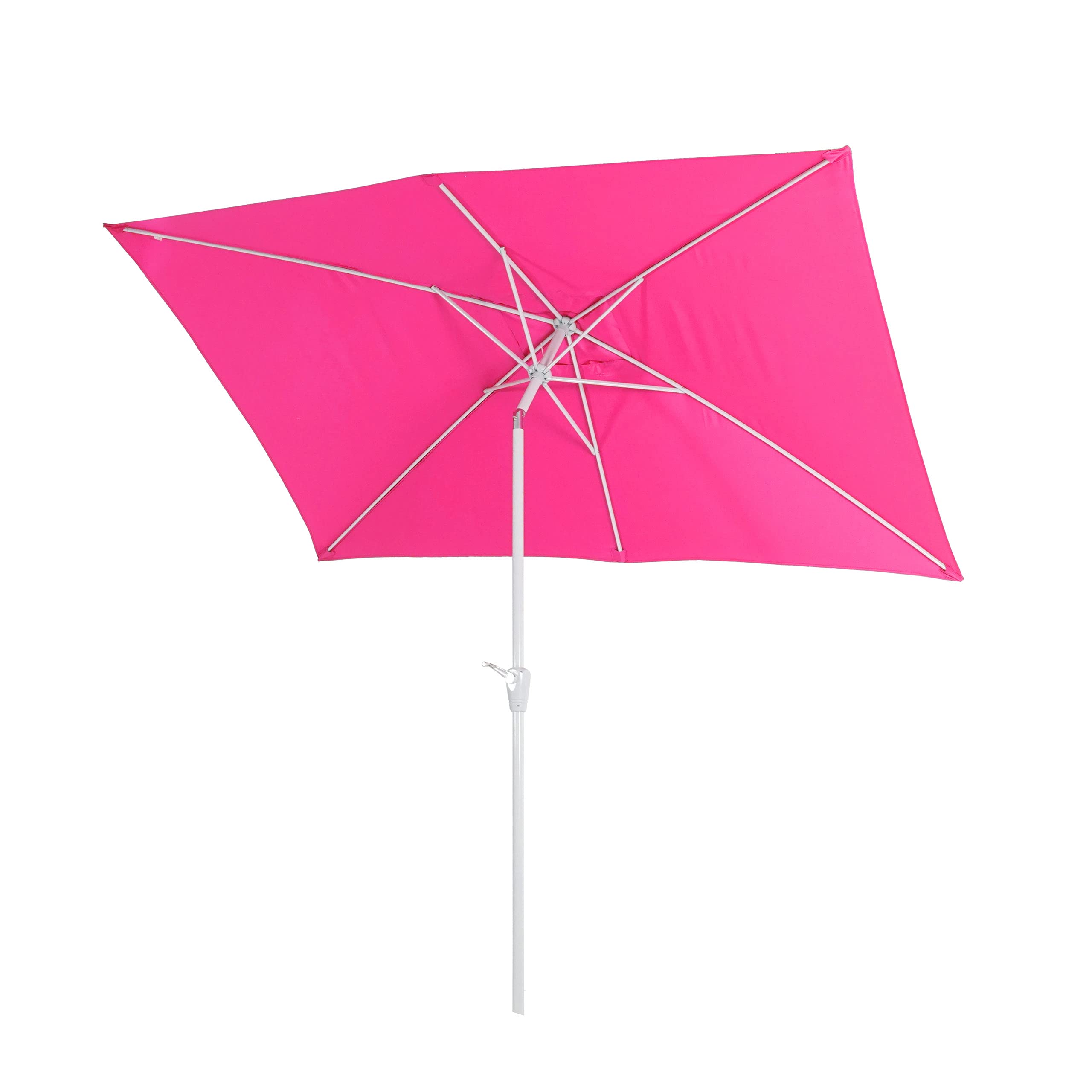 Mendler Sonnenschirm N23, Gartenschirm, 2x3m rechteckig neigbar, Polyester/Alu 4,5kg UV-Schutz 50+